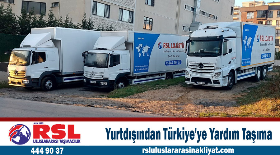 Yurtdışından Türkiyeye yardım taşıma Türkiyeye deprem bağışı göndermek